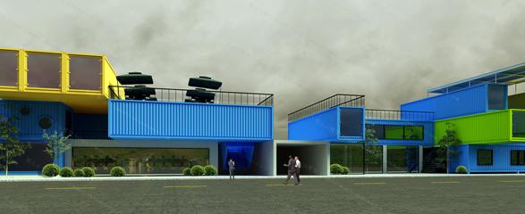 集裝箱建筑模型